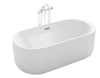 Luxus Premium Badewanne weiss170x80 cm freistehend inkl. Ab-/Überlauf Neustes Modell