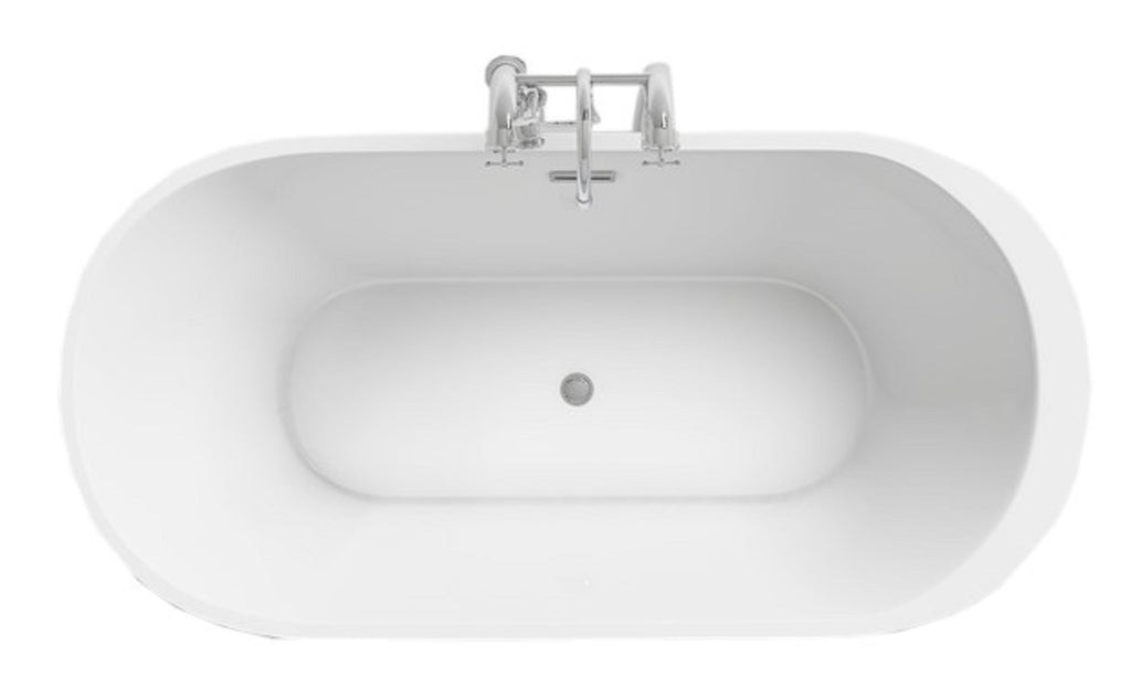 Luxus Premium Badewanne weiss170x80 cm freistehend inkl. Ab-/Überlauf Neustes Modell