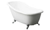 Luxus Premium Design Badewanne 170x80 cm mit Klauenfüßen inkl. Ab-/Überlauf c