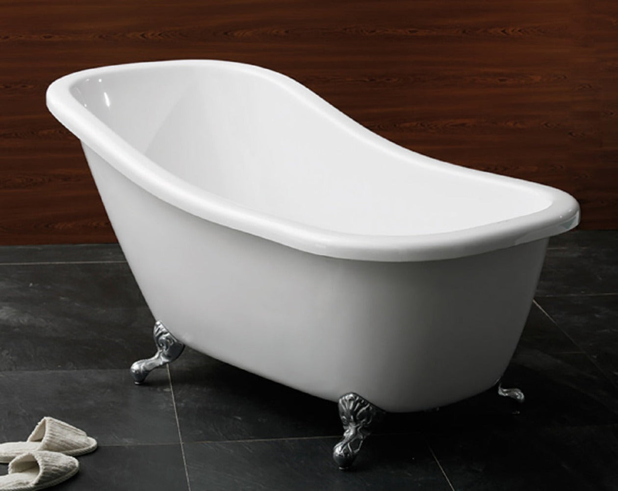 Luxus Premium Design Badewanne 170x80 cm mit Klauenfüßen inkl. Ab-/Überlauf c