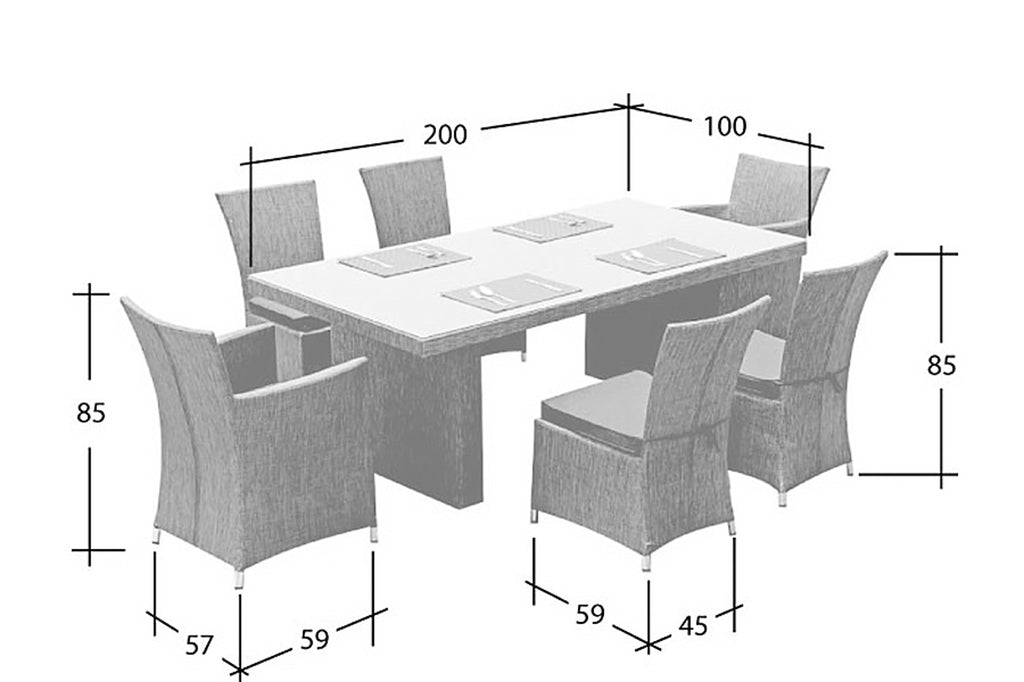 Premium Gartenmöbel SET Garten Sitzgruppe Aluminium Garten schwarz Balkonmöbel Essgruppe