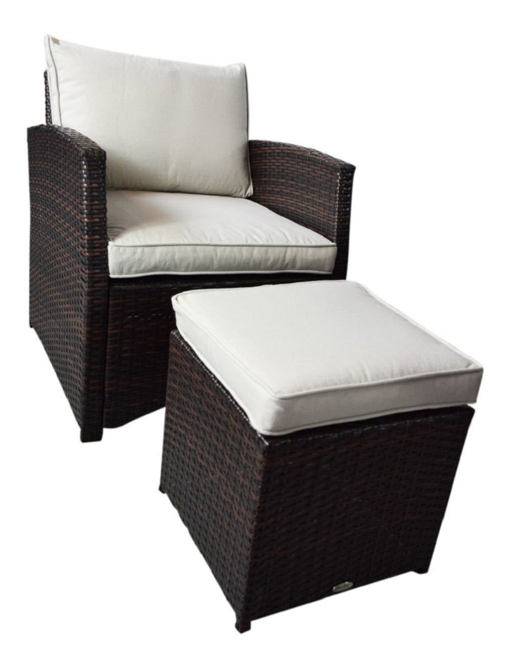 Luxus Premium Garten Polyrattan Lounge SET Möbel braun Essgruppe Sitzgruppe