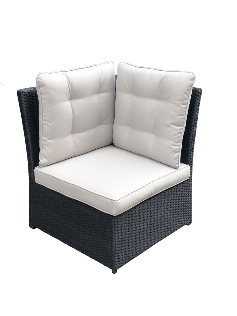 Luxus Premium Polyrattan Garten Lounge SET schwarz  Esstisch Sitzgruppe 21-Teilig