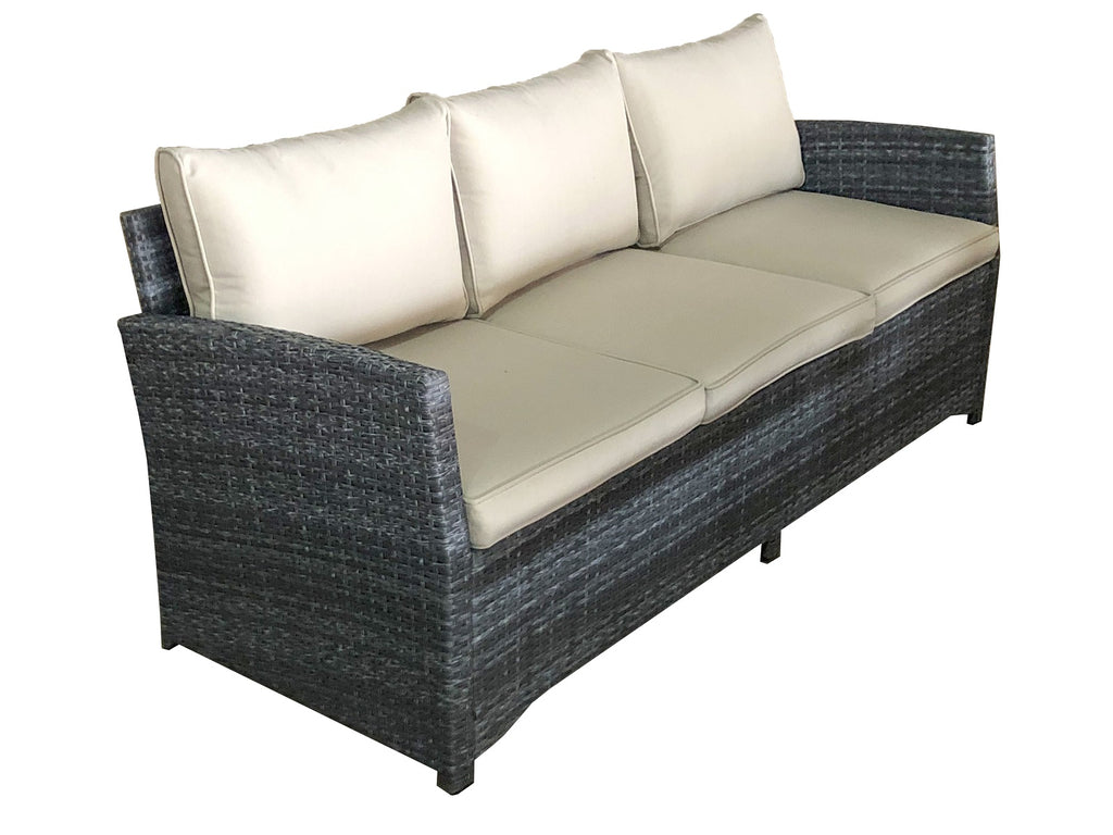 Luxus Premium Garten Polyrattan Lounge SET Möbel grau Essgruppe Sitzgruppe NEU