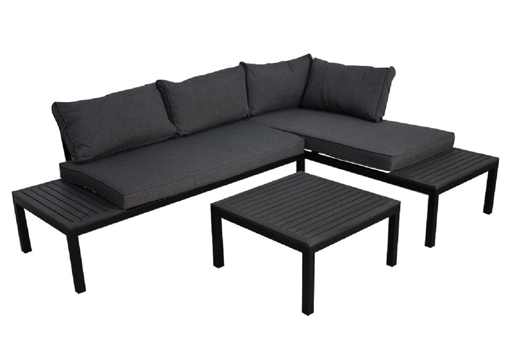 Luxus Premium Garten Lounge SET Esstisch Sitzgruppe Gartenmöbel Stahl