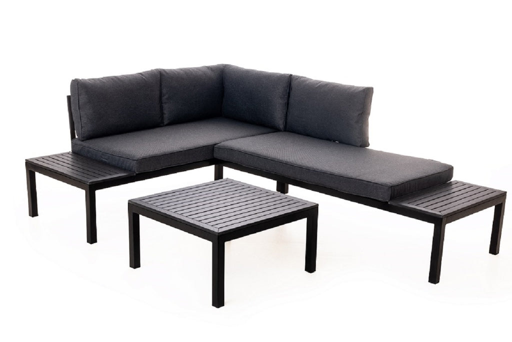 Luxus Premium Garten Lounge SET Esstisch Sitzgruppe Gartenmöbel Stahl