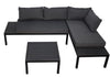 Luxus Premium Garten Lounge SET Esstisch Sitzgruppe Gartenmöbel Stahl