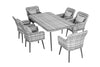 Luxus Premium Garten Rattan Essgruppe SET Esstisch Sitzgruppe Gartenmöbel