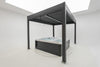 XXL Luxus Pavillon Lamellenpavillon 3x4 m Höhe Alu Pergola +Lamellendach Massiv Neu