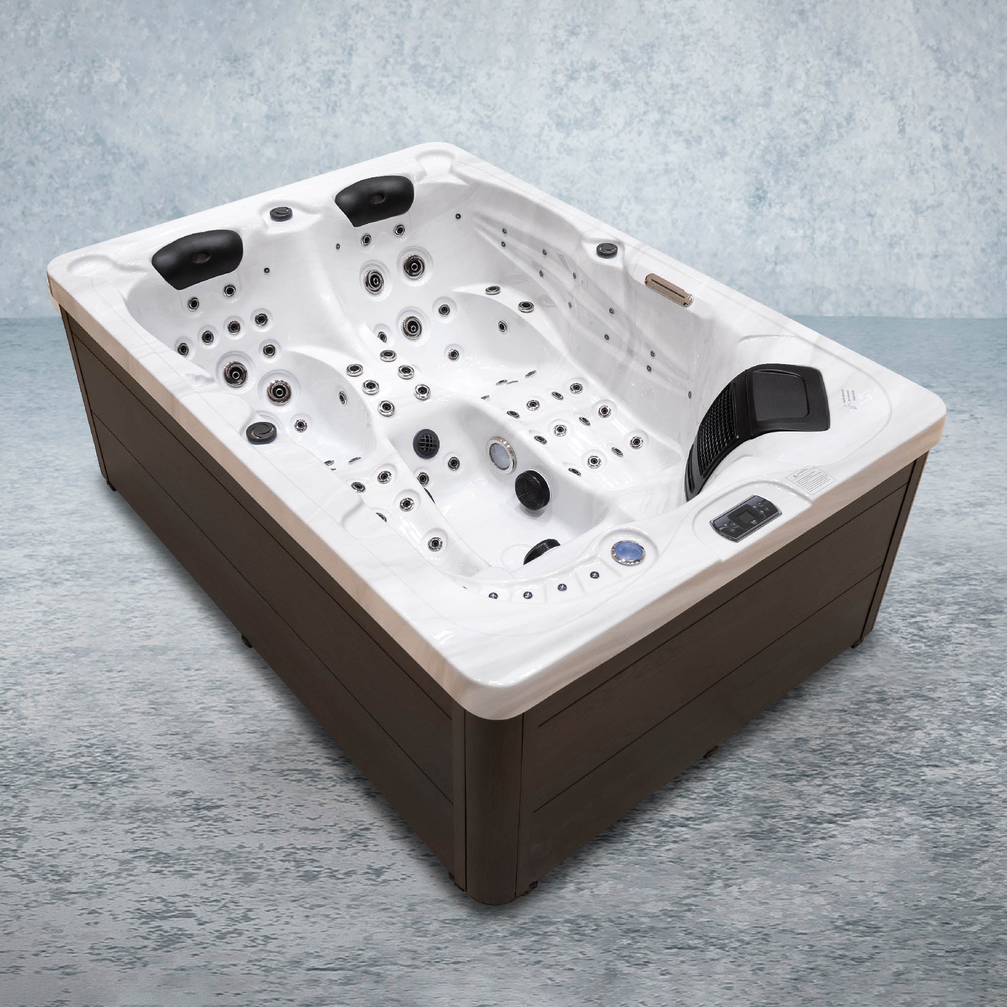 XXL Luxus SPA LED Whirlpool SET 220x156 Farblicht Outdoor+Indoor Pool 3 Personen 2025