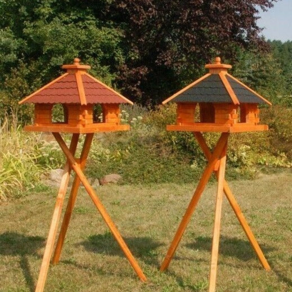 XXXL Premium Vogelhaus mit / ohne Ständer Futterhaus Vogelfutterhaus 145cm 2024