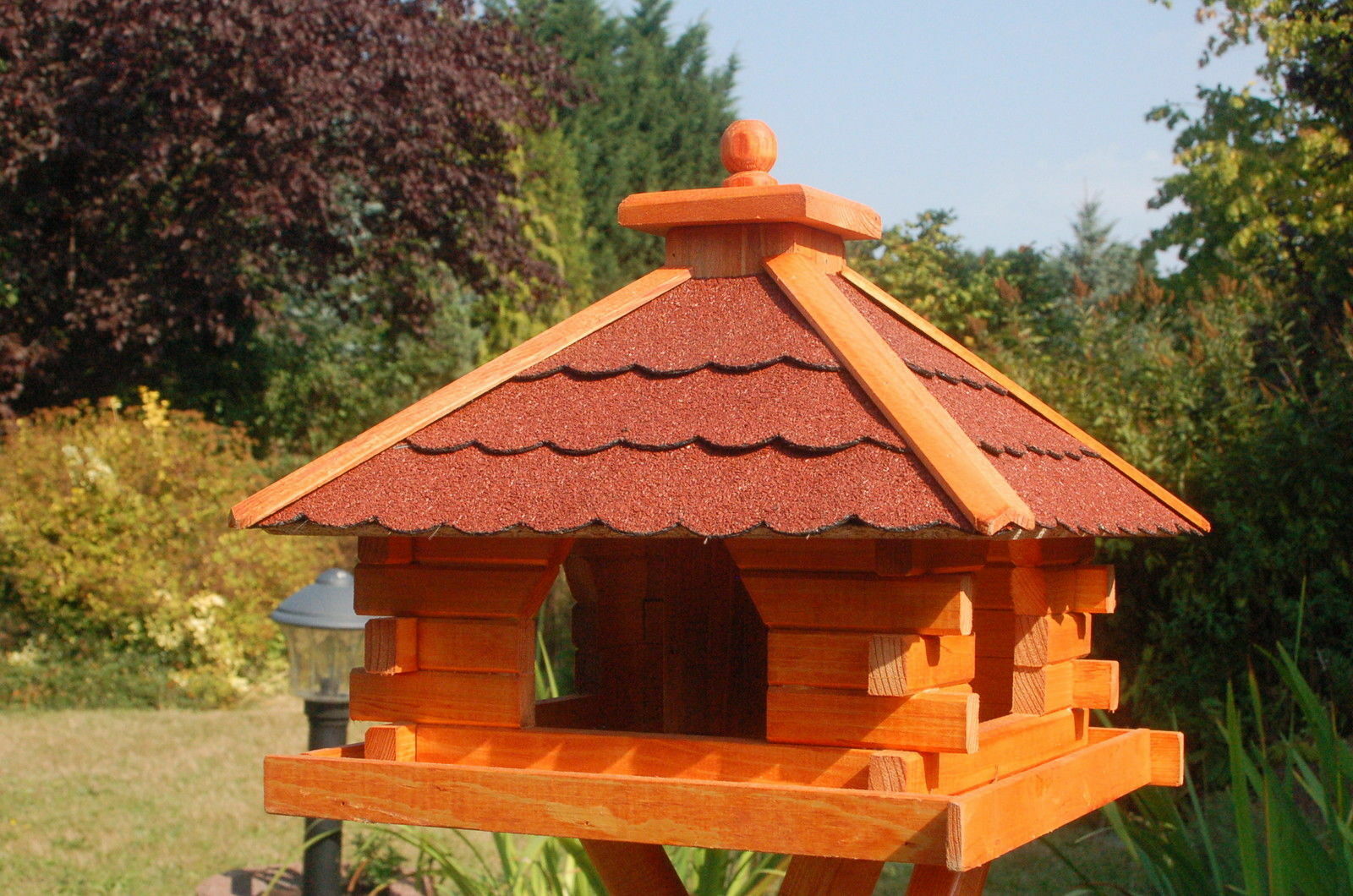 XXXL Premium Vogelhaus mit / ohne Ständer Futterhaus Vogelfutterhaus 145cm 2024