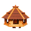 XXXL Premium Vogelhaus ⌀70x45 cm mit/ohne Solar/Ständer Futterhaus Vogelvilla WoW