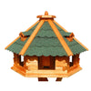 XXXL Premium Vogelhaus ⌀70x45 cm mit/ohne Solar/Ständer Futterhaus Vogelvilla WoW