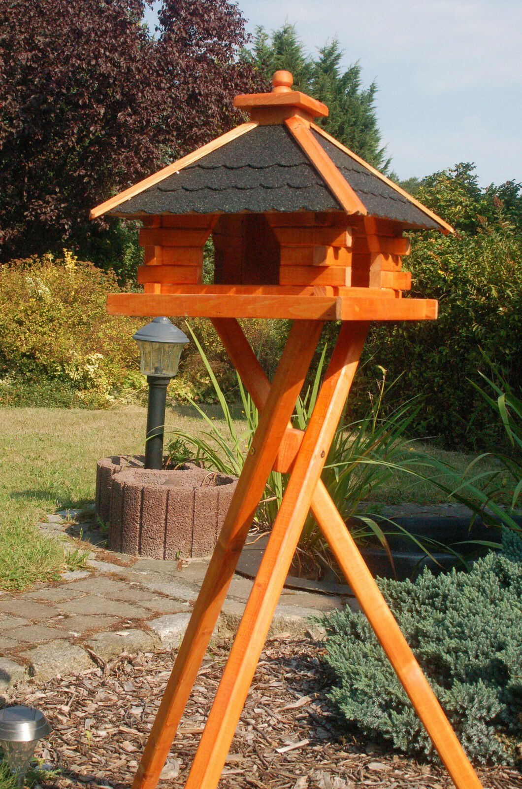 XXXL Premium Vogelhaus mit / ohne Ständer Futterhaus Vogelfutterhaus 145cm 2024