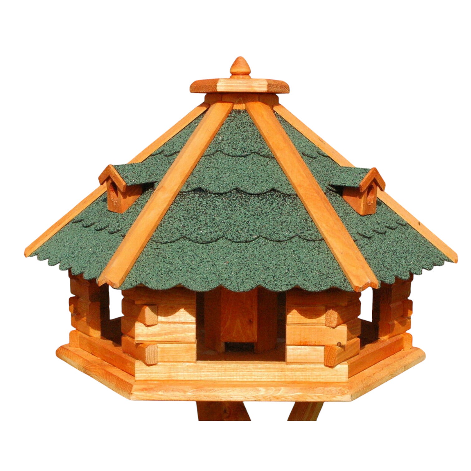 XXXL Premium Vogelhaus ⌀70x45 cm mit/ohne Solar/Ständer Futterhaus Vogelvilla WoW