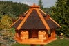 XXXL Premium Vogelhaus ⌀70x45cm mit/ohne Solar/Ständer Futterhaus Vogelvilla WoW