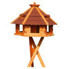 XXXL Premium Vogelhaus ⌀70x45 cm mit/ohne Solar/Ständer Futterhaus Vogelvilla WoW