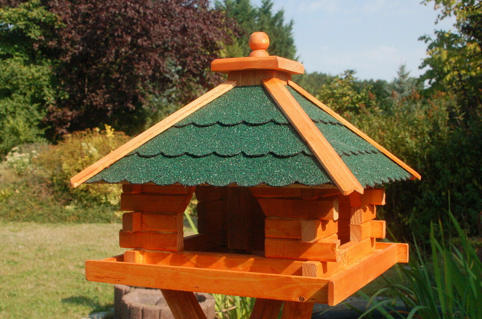 XXXL Premium Vogelhaus mit / ohne Ständer Futterhaus Vogelfutterhaus 145cm 2024