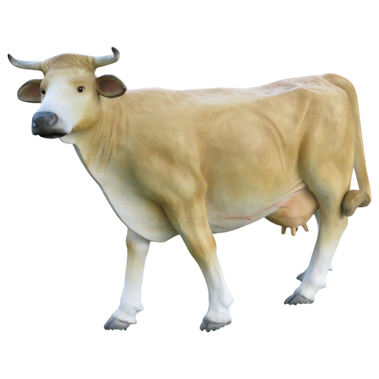XXL Kuh lebensgross ca. 230cm Premium Gartendeko lebensecht Garten-Deko-Figur