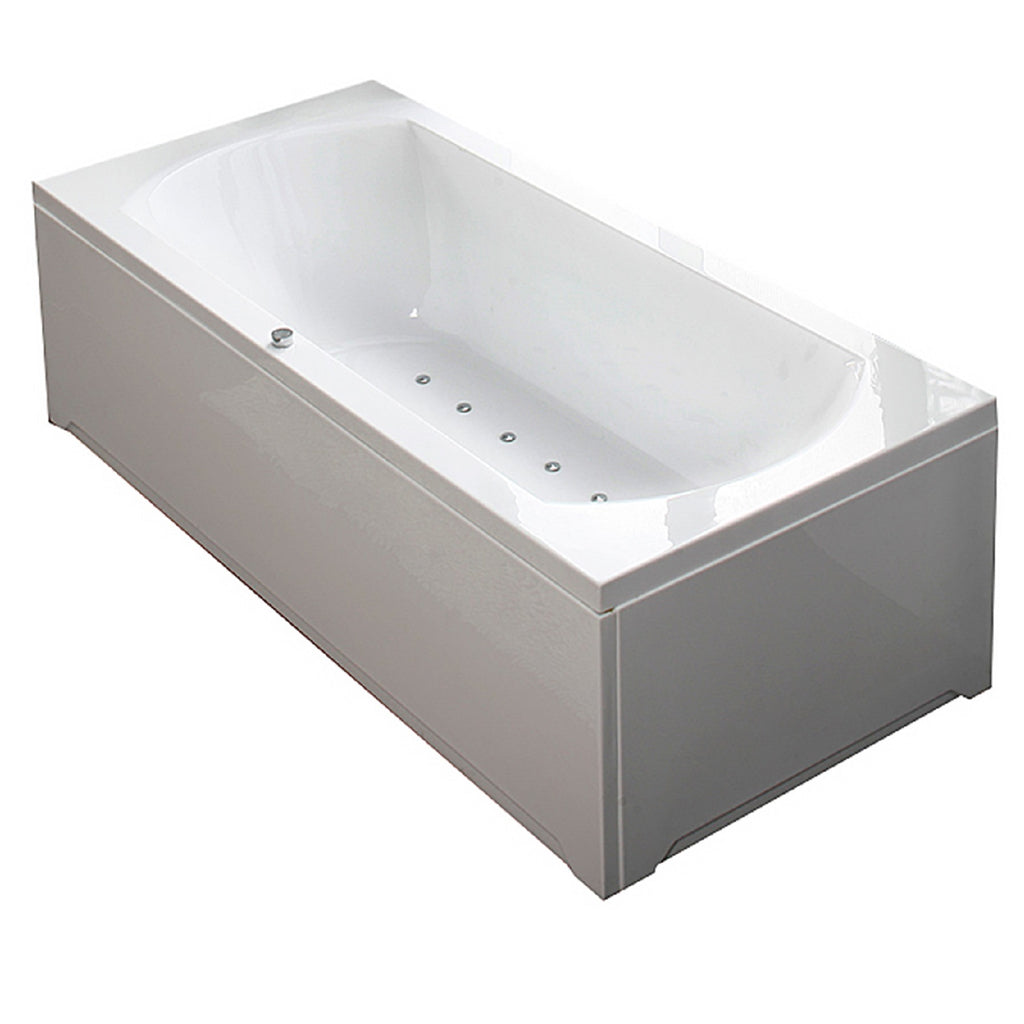 Luxus Whirlpool Badewanne 194x90 cm Acryl - 16 Air-Jet inkl. Überlauf