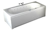 Premium LED Whirlpool Badewanne 180x80 cm Ozon + Heizung +Radio