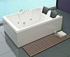 Luxus LED Whirlpool Badewanne SET 180x120cm +Heizung+Hydrojets+Ozon +Radio 2024 b