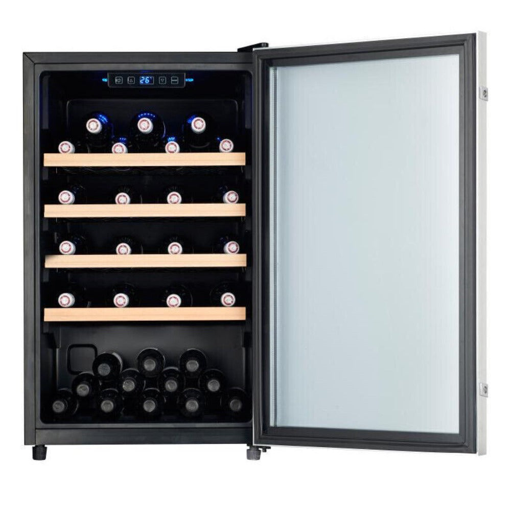 Premium Weinkühlschrank Weintemperierschrank Weinkühler Minibar 63 Flaschen 126L