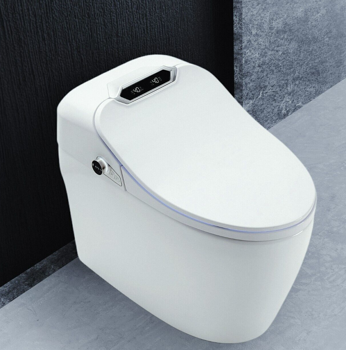 Luxus LED Dusch-WC Automatik Toilette Smart Toilet WC Beheizbar Anal Dusche+Fön c