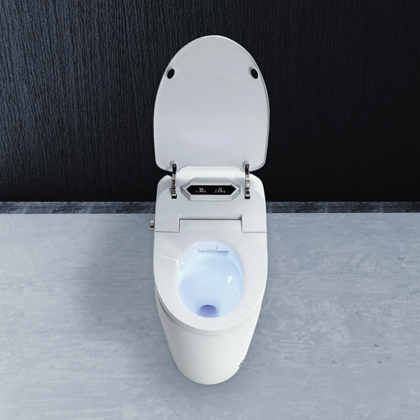 Luxus LED Dusch-WC Automatik Toilette Smart Toilet WC Beheizbar Anal Dusche +Fön b