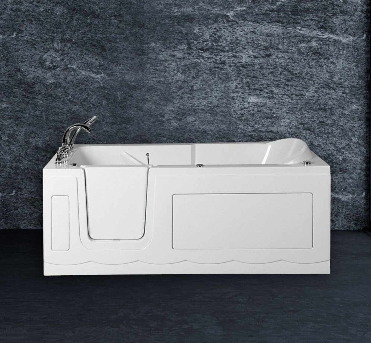 Luxus Tür Seniorenbadewanne Whirlpool Senioren Badewanne 150x75cm Modell 2024 b