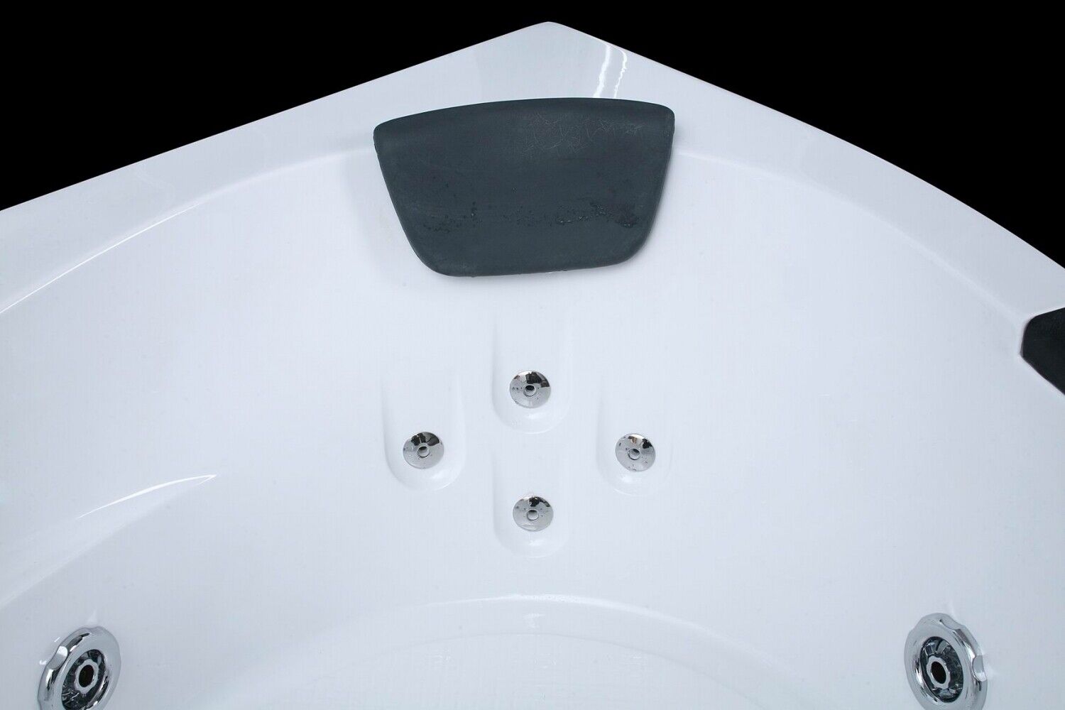 Luxus LED Whirlpool Badewanne SET 152x152cm+Armaturen+Hydrojet+Wasserfall 2024