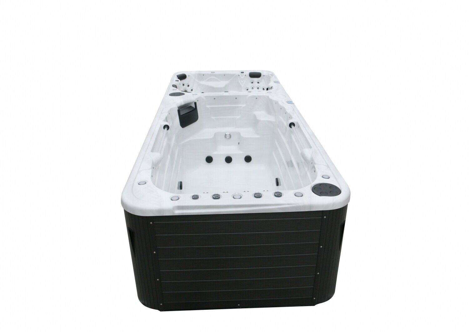 XXXL Luxus Led Swim Spa 580x230 Whirlpool Gegenstromanlage Outdoor Schwimmbecken