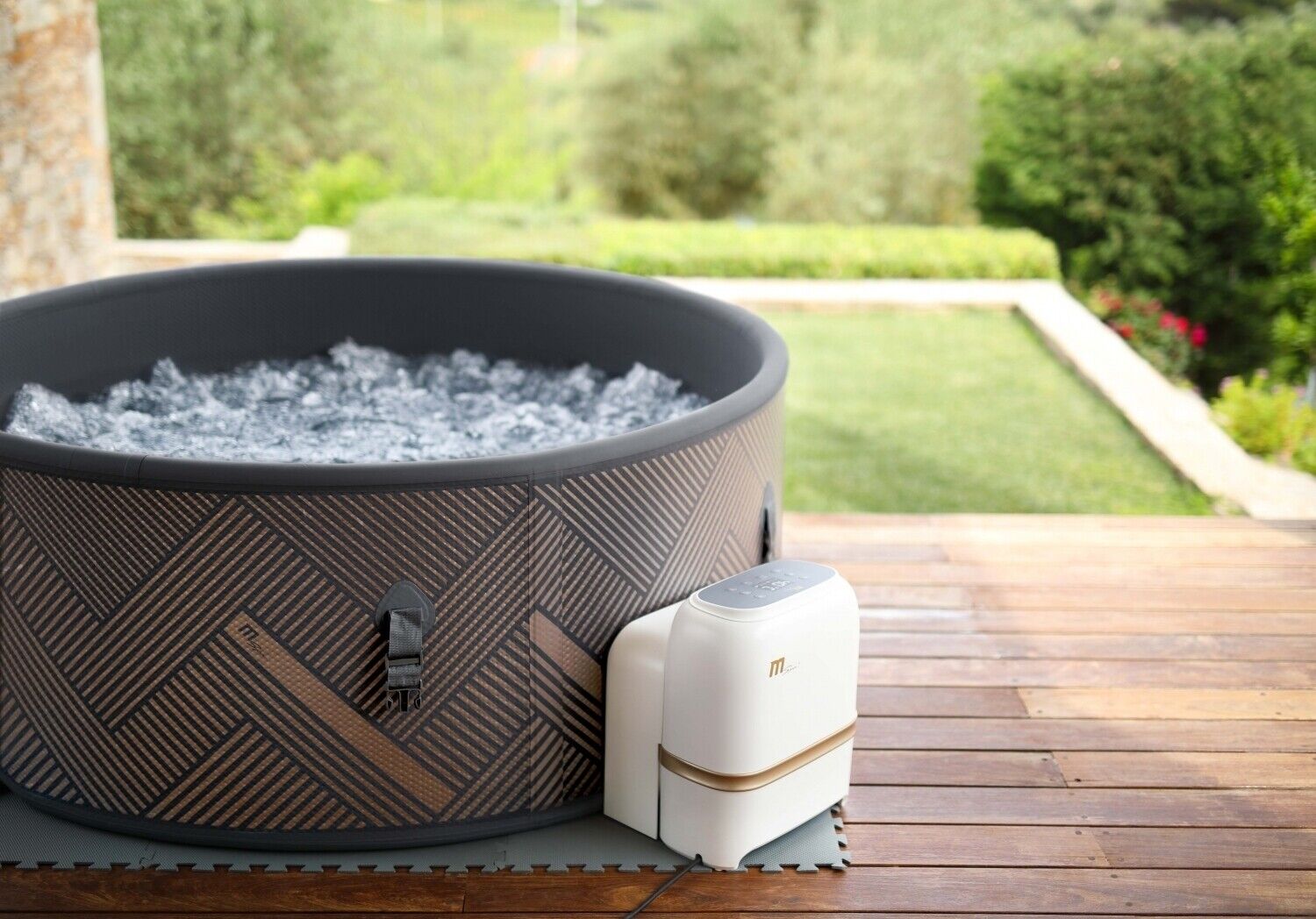 Luxus Premium MSPA Whirlpool-aufblasbar Mono Outdoor Pool 6 Personen+APP Steuerung