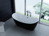 Luxus freistehende Badewanne 170cm Designer Acrylwanne-Wanne +Ablauf  Überlauf g