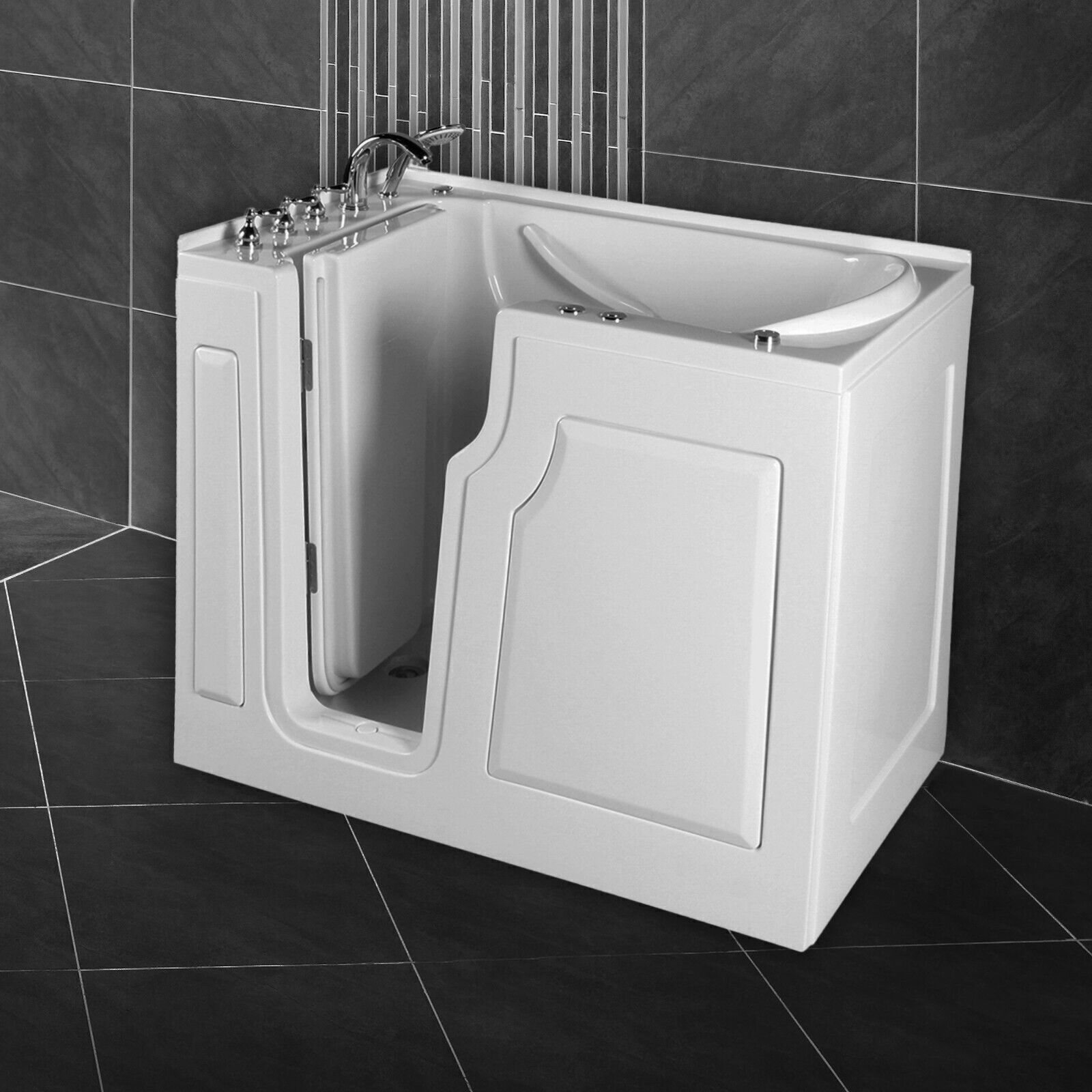 Luxus Tür-Seniorenbadewanne Whirlpool Senioren Badewanne 122x71cm Modell 2024 l