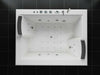 Luxus LED Whirlpool Badewanne SET 180x142cm +Heizung+Hydrojets+Ozon +Radio 2024