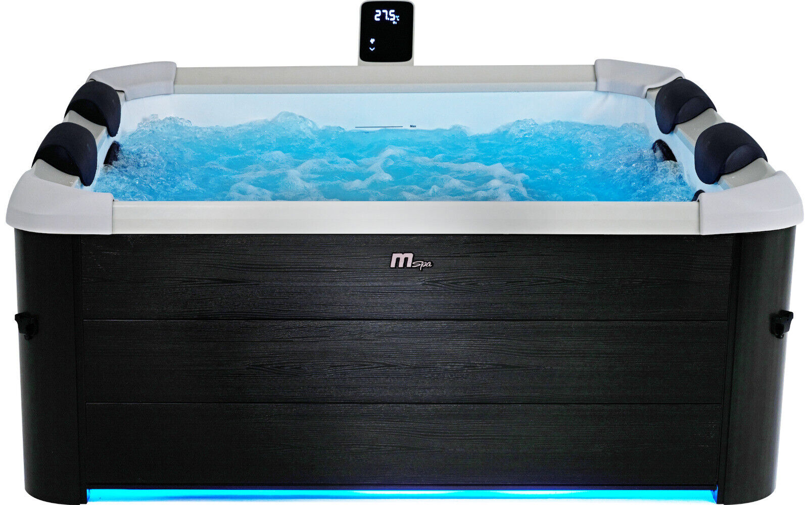 XXL Premium MSPA LED Whirlpool Outdoor-Pool 160x160x65cm UVC+OZON 2024+APP