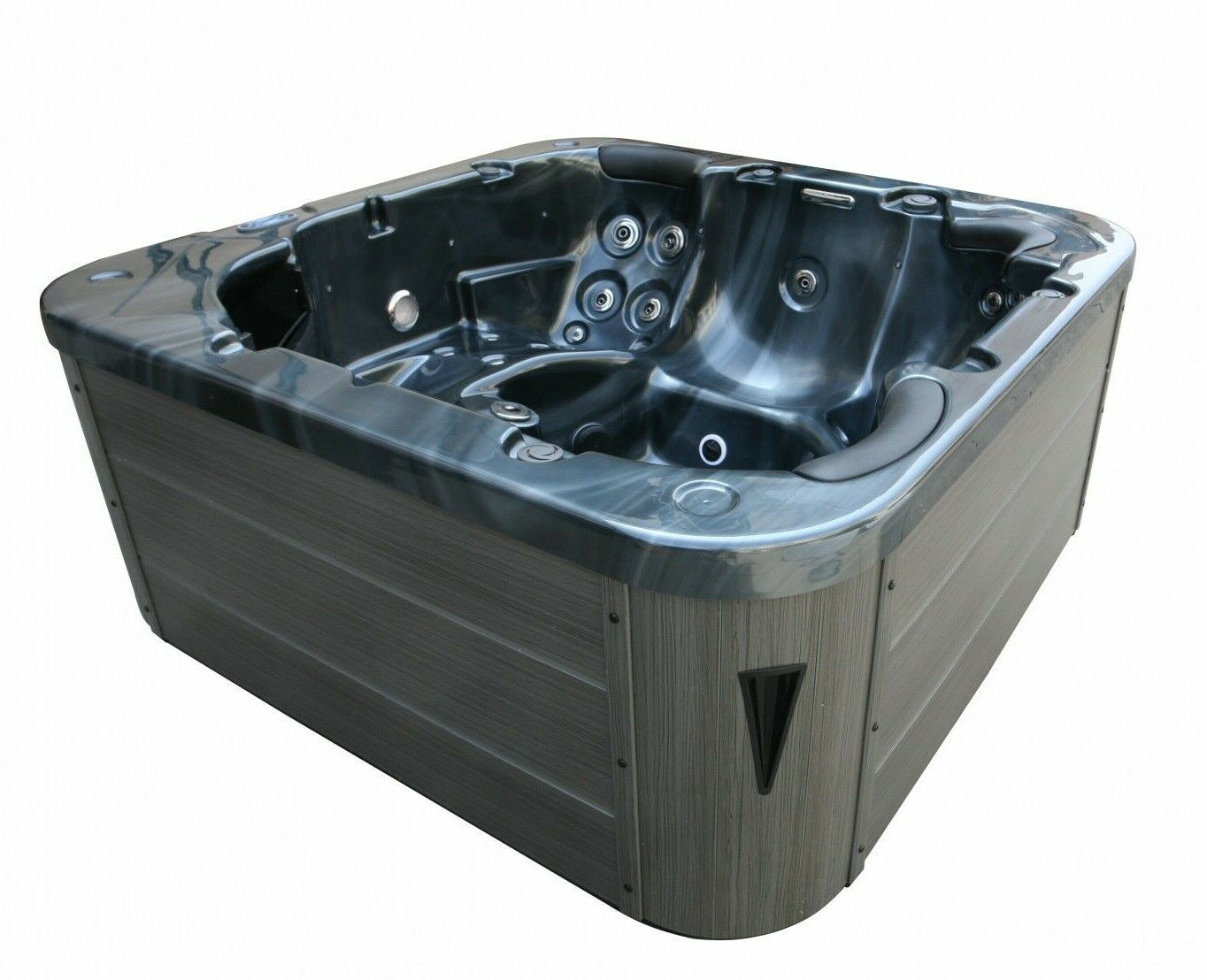 XXL Luxus SPA LED Whirlpool-SET 215x215 Farblicht Outdoor+Indoor Pool 5 Pers. V5