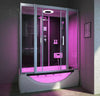 Luxus LED Dampfdusche inkl. Whirlpool Kombi 170x90 cm Duschtempel Komplettdusche