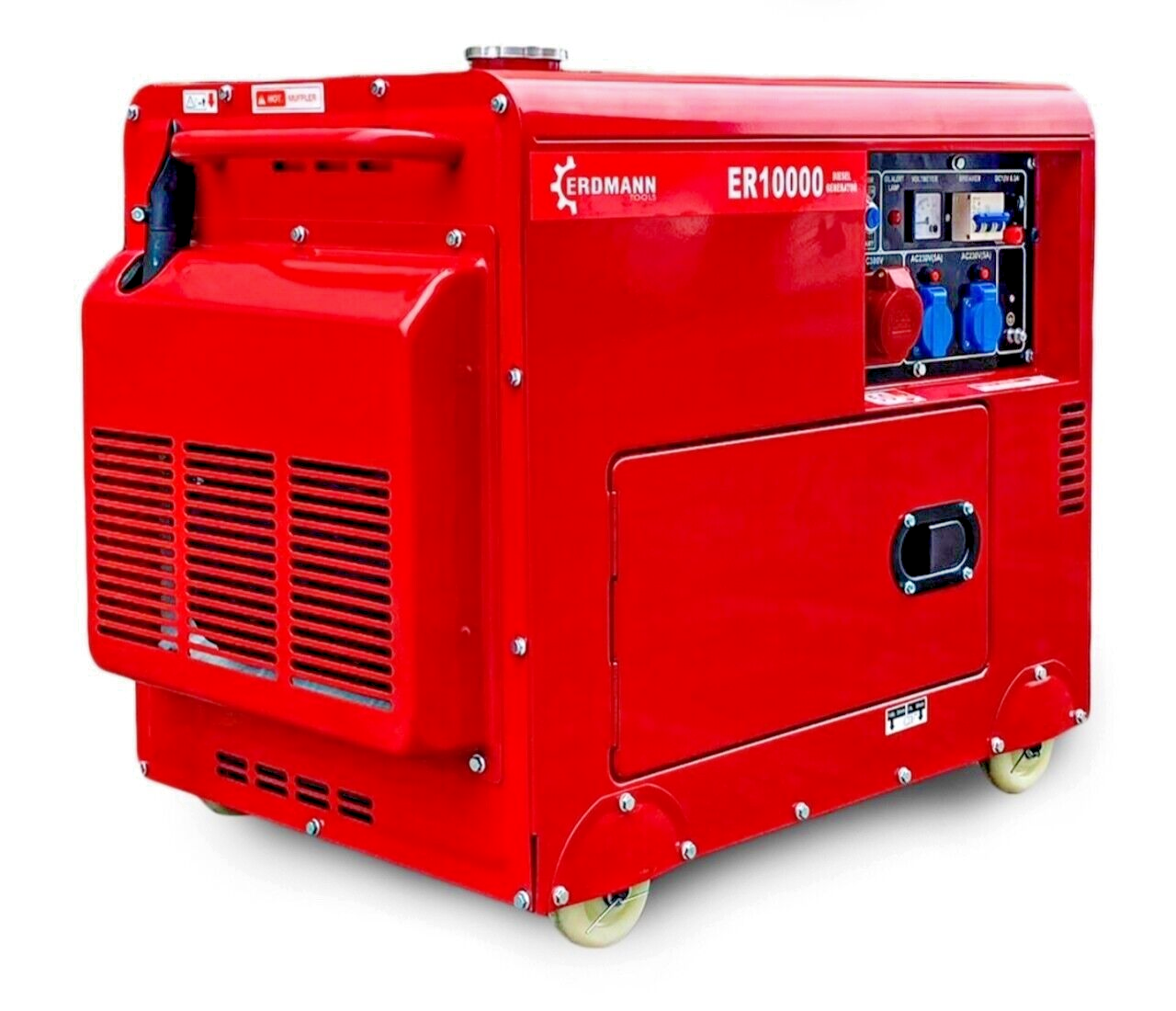 Premium Diesel Stromerzeuger 10kW+Batterie E-Start Generator  296ccm 2x220V-1x380