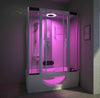 Luxus LED Komplettdusche +Badewanne Kombi 135x80 Fertigdusche Dusche Duschkabine