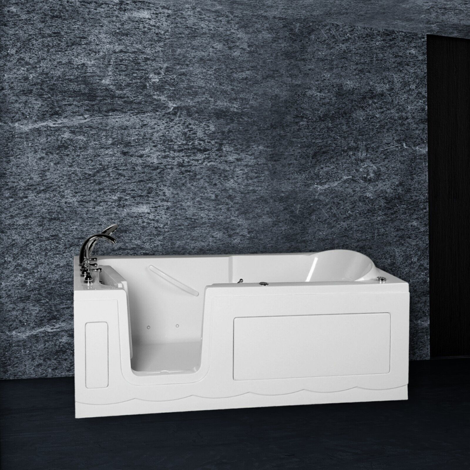 Luxus Tür Seniorenbadewanne Whirlpool Senioren Badewanne 150x75cm Modell 2024 b