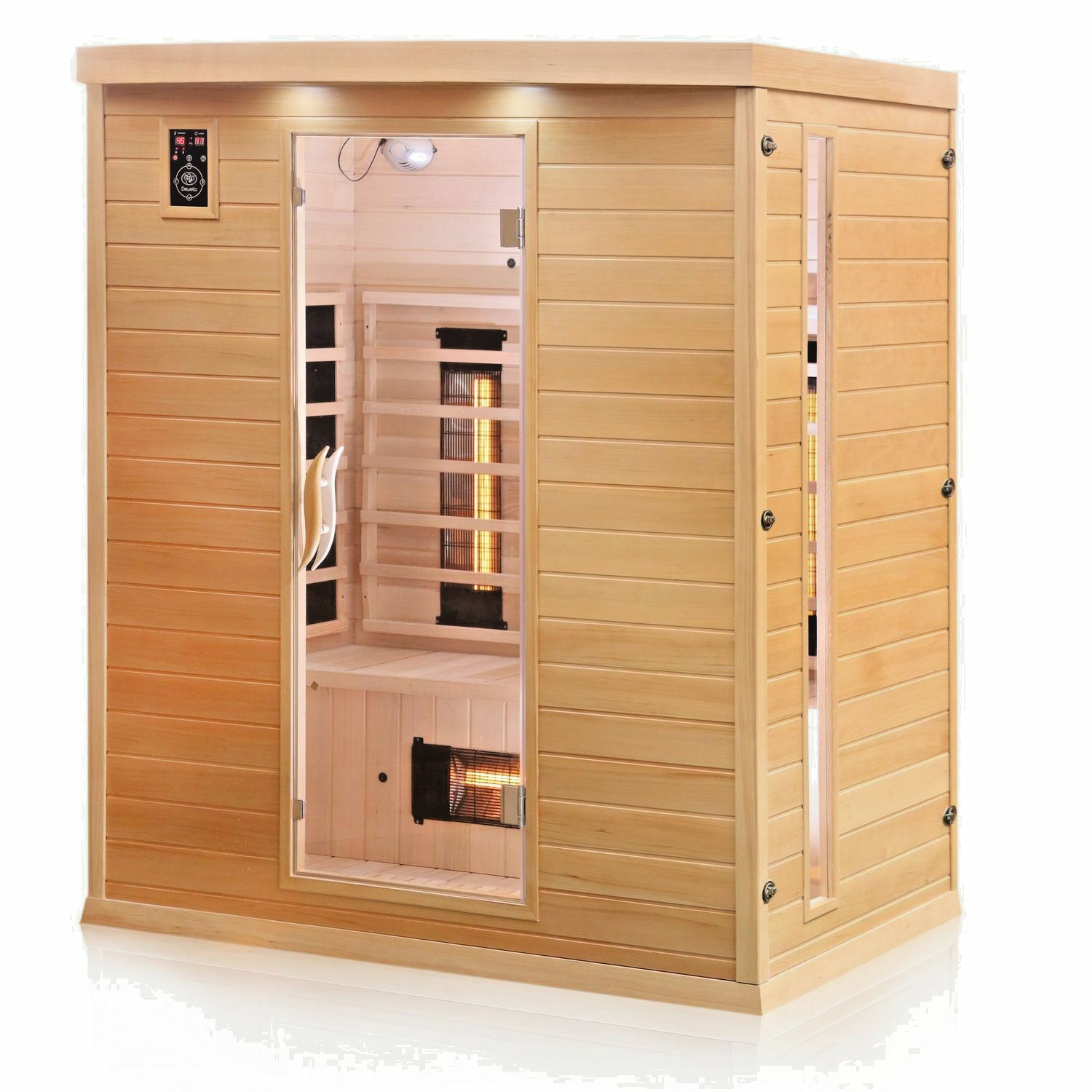 Luxus LED Infrarotsauna Dual-Therm Sauna Infrarotkabine Wärmekabine Vollspektrum