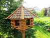 XXXL Luxus Holz Vogelhaus mit Ständer 170cm 65x55cm Vogelfutterhaus Vogelvilla