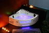 Luxus LED Whirlpool Badewanne SET 152x152cm +Heizung+Hydrojet +Ozon +Radio 2024 b