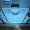 Luxus LED Komplettdusche +Badewanne Kombi 135x80 Fertigdusche Dusche Duschkabine
