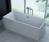 Luxus freistehende Badewanne 170 cm Designer Acrylwanne Wanne +Ablauf Überlauf a