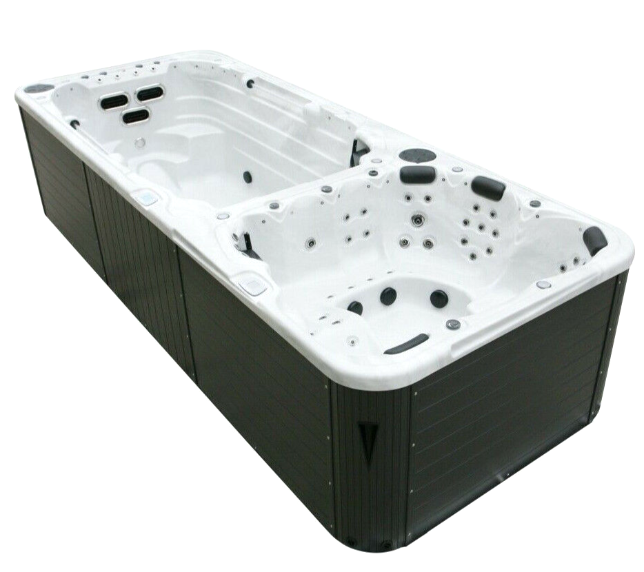 XXXL Luxus Led Swim Spa 580x230 Whirlpool+Gegenstromanlage Schwimmbecken Outdoor