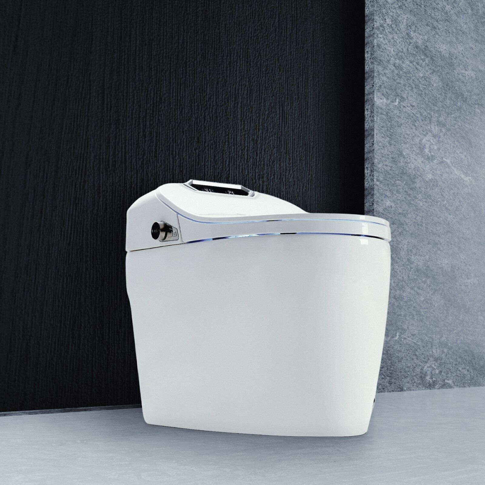 Luxus LED Dusch-WC Automatik Toilette Smart Toilet WC Beheizbar Anal Dusche +Fön b